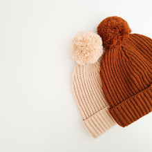 Load image into Gallery viewer, Kids Rib Knit Beanie (Oatmeal)
