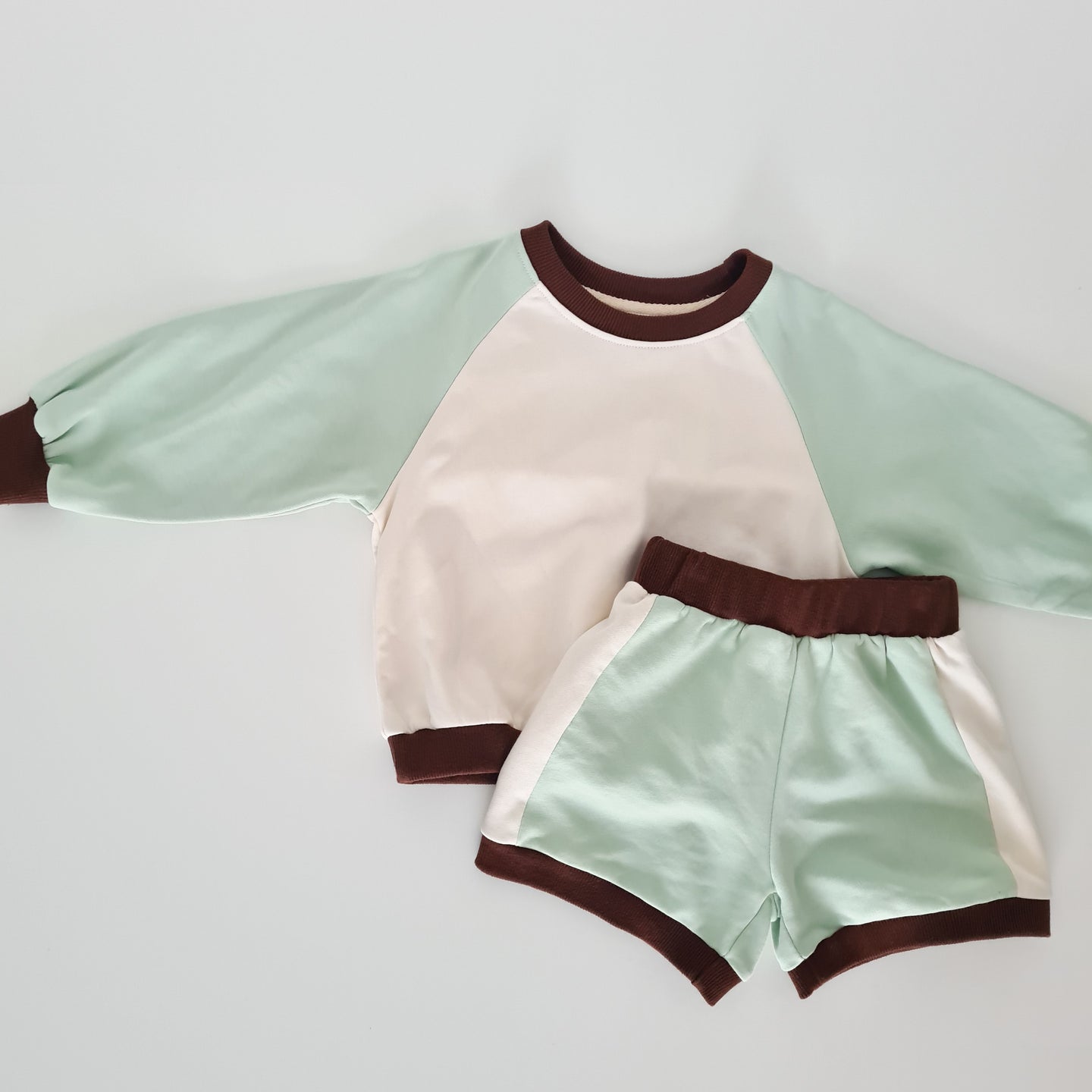 Terry Colour Block Set (Mint)