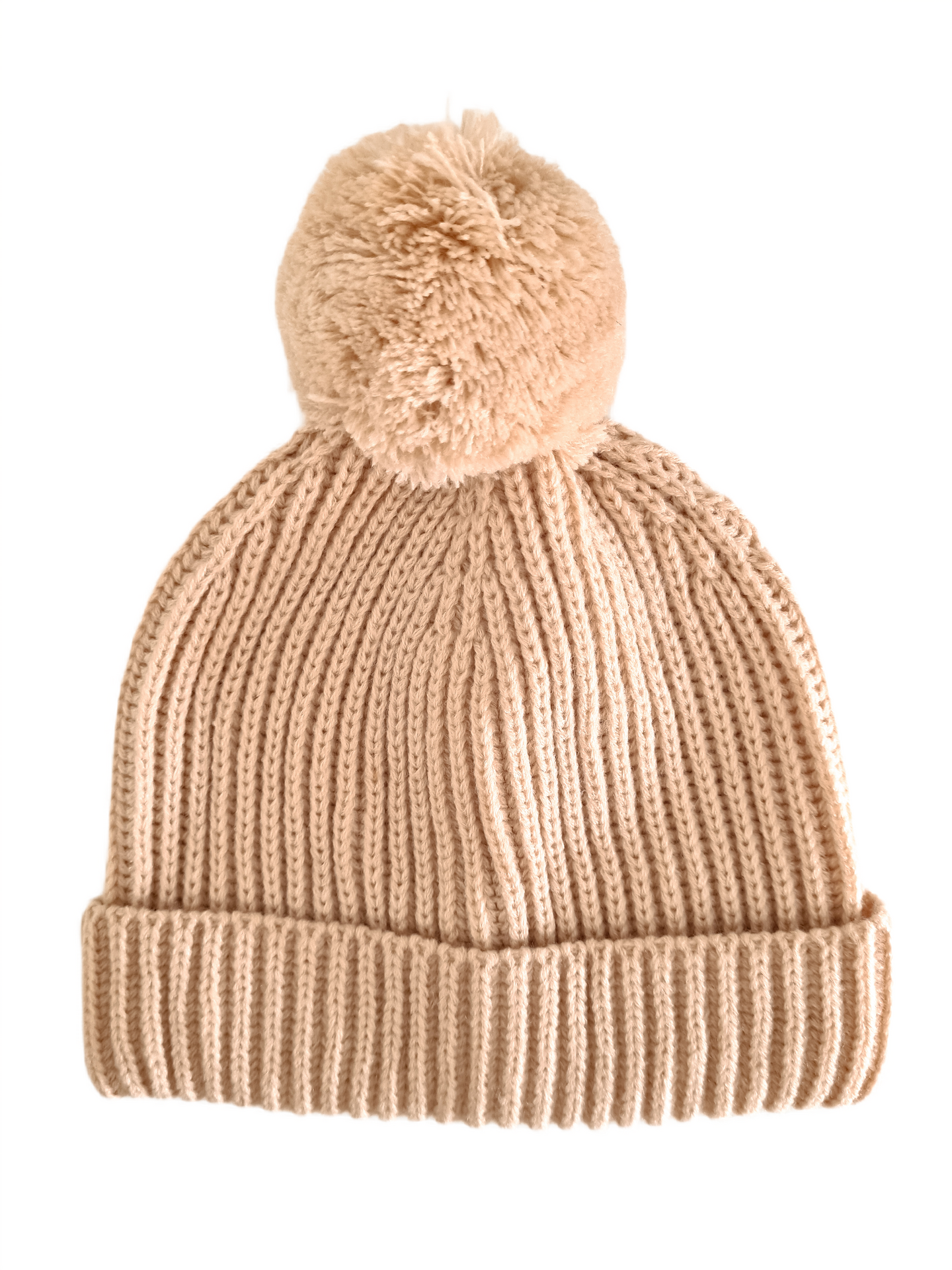 Kids Rib Knit Beanie (Oatmeal)