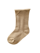 Load image into Gallery viewer, Ribbed Crew Socks - Olive
