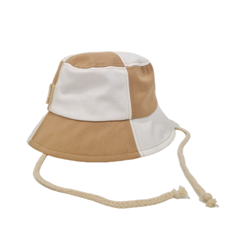 Checkered Bucket Hat (Sand)